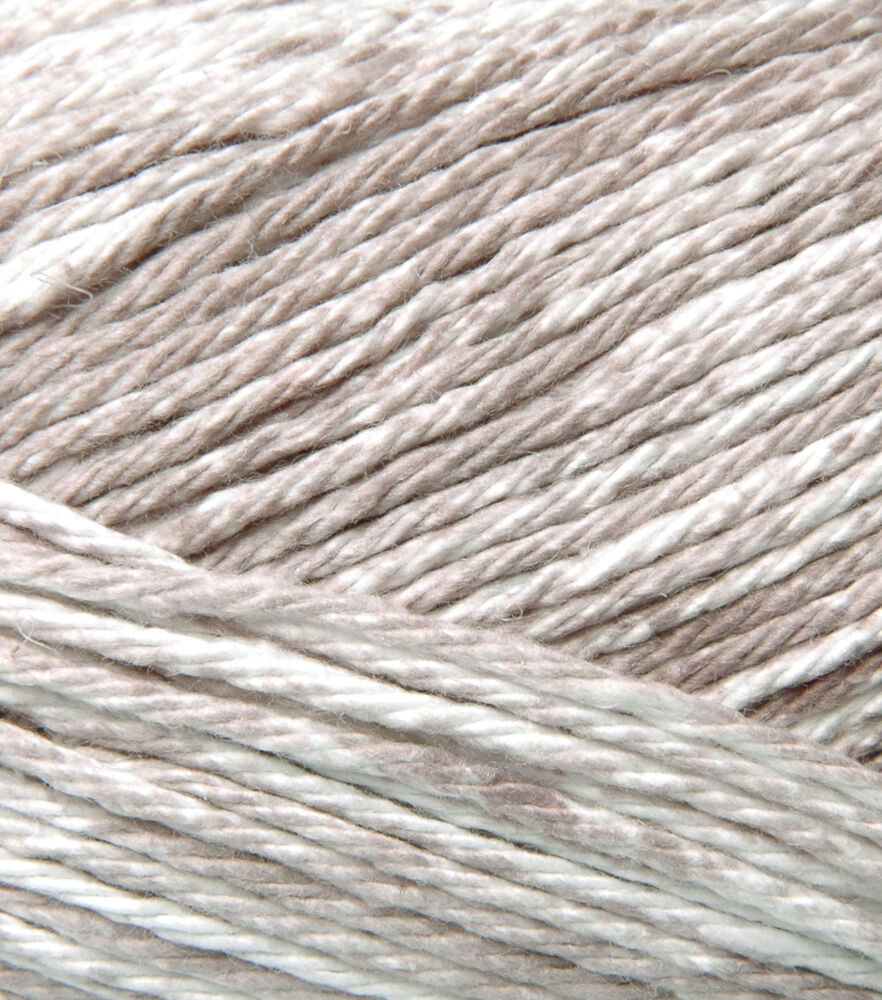 Worsted Cotton Blend 96-131yds Yarn by Big Twist, Pewter Stipple, swatch, image 16