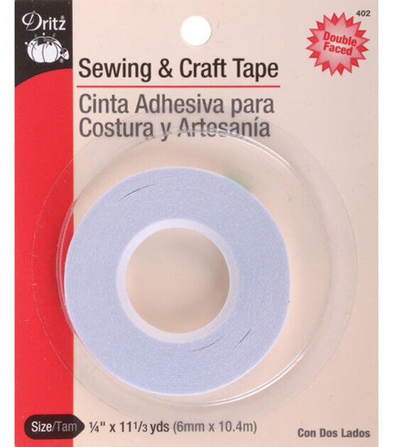 Craft & Sewing Tape 1/4in x 11 1/3yds Dritz #4245 - 072879112160