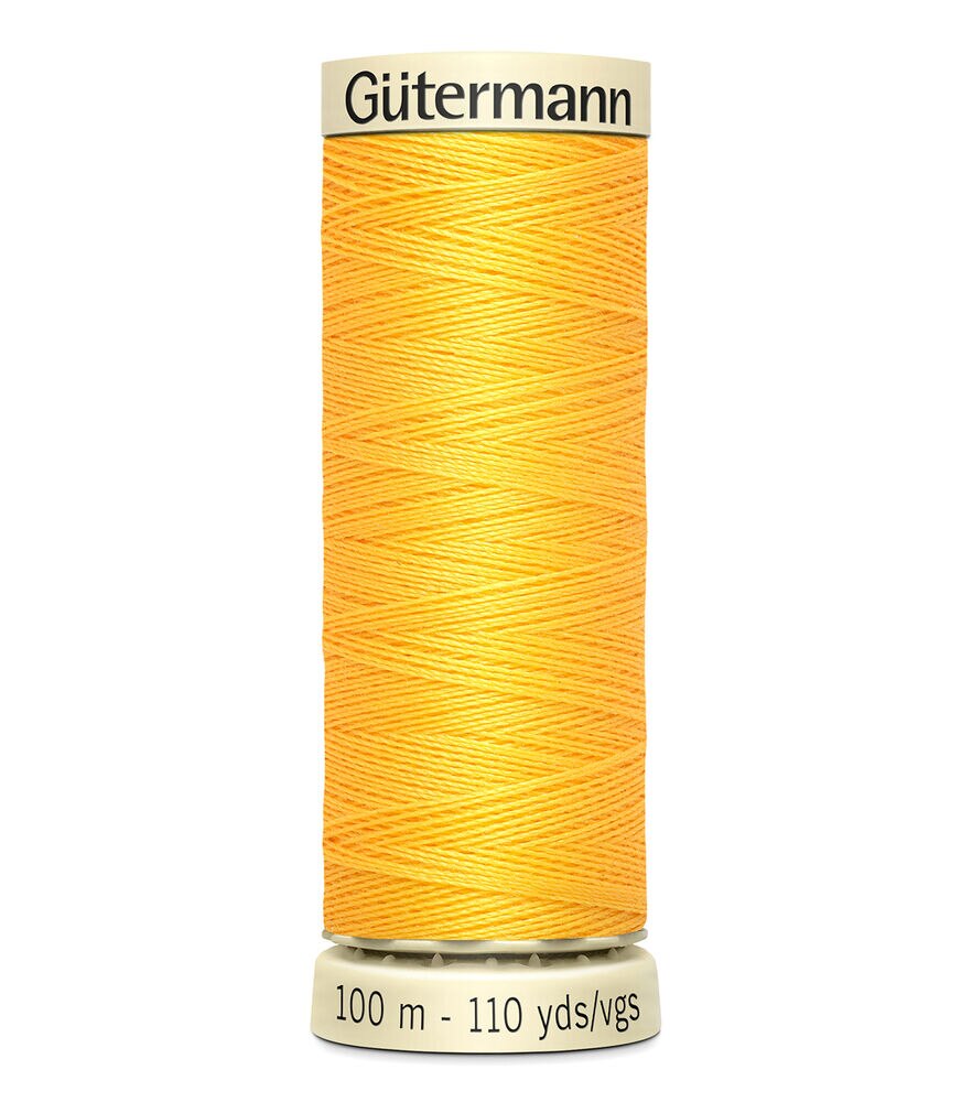 Gutermann Sew All Polyester Thread 110 Yards, 855 Saggron, swatch