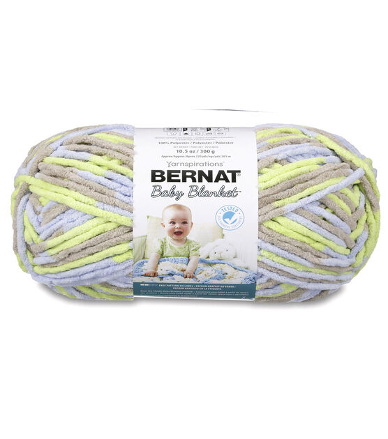 Bernat Baby Blanket 220yds Super Bulky Polyester Variegated Yarn, , hi-res, image 1