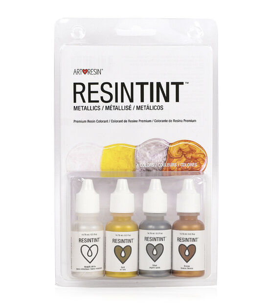 ArtResin 0.5oz Resin Tint Metallics Premium Resin Colorant 4ct