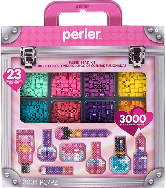 Perler Make Up Box Fused Bead Kit, 3000 Pieces