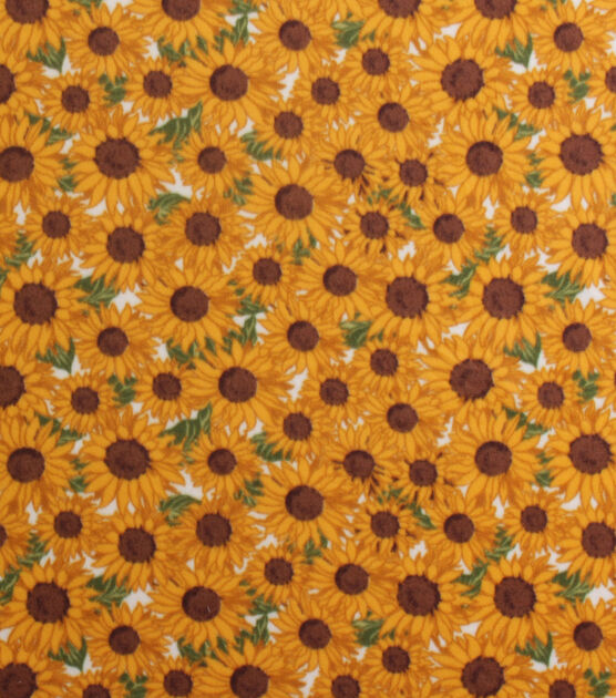 Sunflowers Blizzard Fleece Fabric, , hi-res, image 2