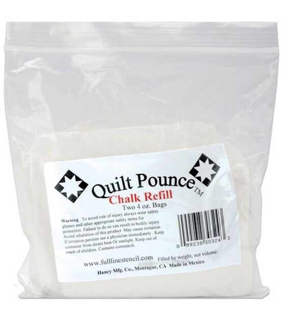 Quilt Pounce 4oz White Chalk Powder Refills