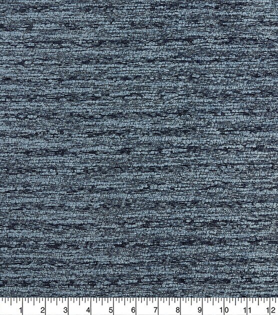 Lightweight Decor Fabric Heavy Blue Chenille Jacquard