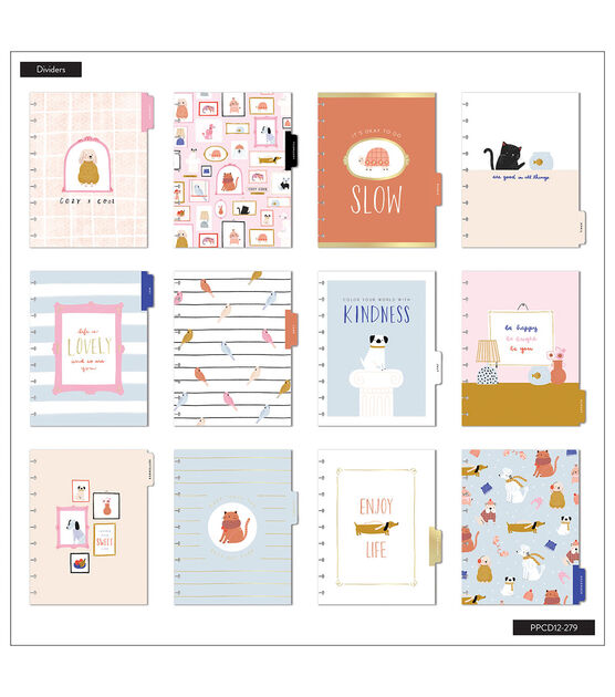 Happy Planner 2023 Cozy Critters Classic Vertical 12 Month Planner, , hi-res, image 3