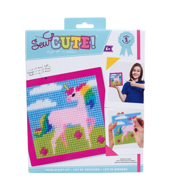 Unicorn Embroidery Kit, Needlecraft Kit, Stitch Kit, Sewing Kit, Adult Kit,  Childrens Kit, Unicorn Stitch, Kids Crafts, Letterbox Gifts 