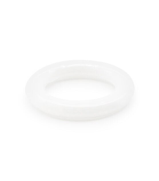 Dritz Home 1/2" White Plastic Drapery Rings 24pc, , hi-res, image 3