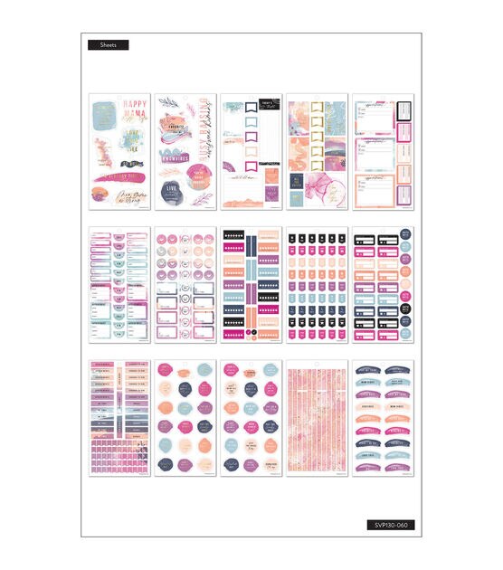 732pc Mixed Media 30 Sheet Happy Planner Sticker Pack, , hi-res, image 3