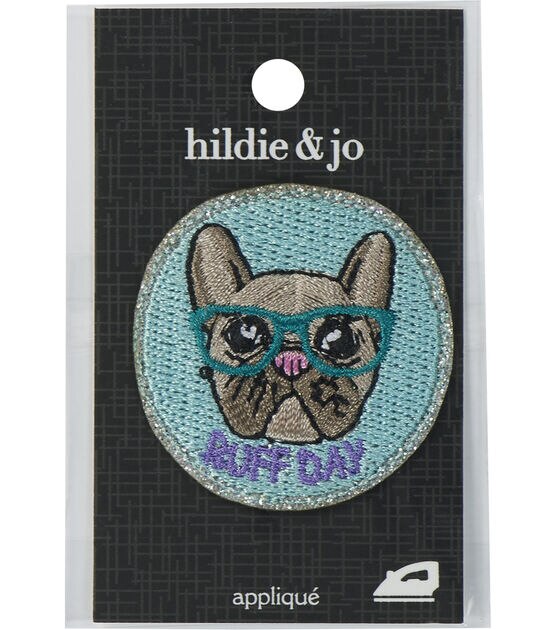 1.5" Ruff Day & Bulldog Iron On Patch by hildie & jo