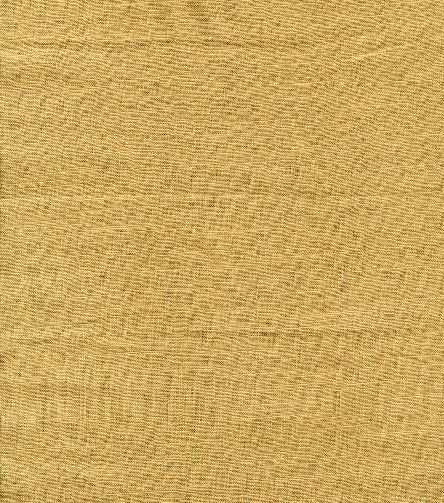 Hopsack Linen Fabric, Tobacco, swatch