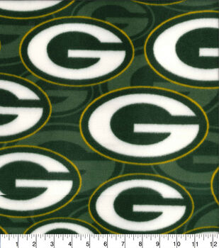 Green Bay Packers Logo Fleece Fabric 58