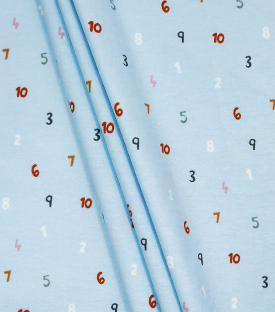 Numbers Nursery Flannel Fabric by Lil' POP!, , hi-res, image 2