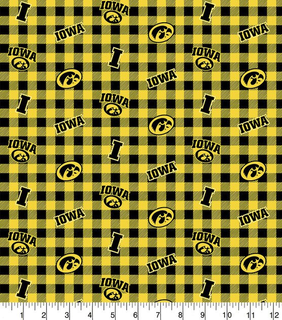 Iowa Hawkeyes Flannel Fabric Checks, , hi-res, image 2