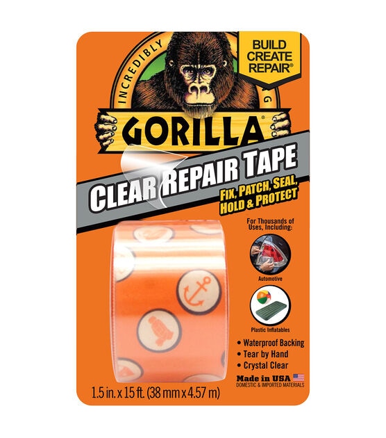 Gorilla Clear Repair Tape 1.5''x15'