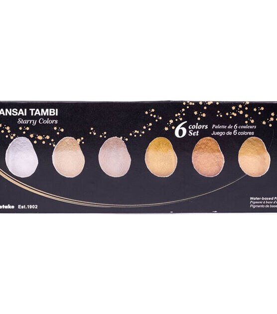 Kuretake Gansai Tambi 6 pk Color Set Starry Colors