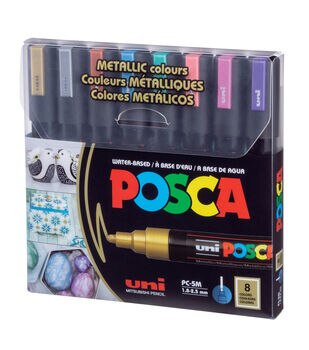 Posca Paint Marker, Medium, PC-5M New Dark Colors Set of 7 - John
