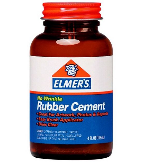 Elmer's No Wrinkle Rubber Cement 4oz