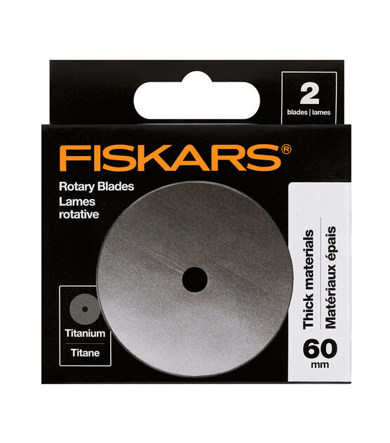 Fiskars Rotary Cutter,60mm,Straight,White/Orange 197960-1004 