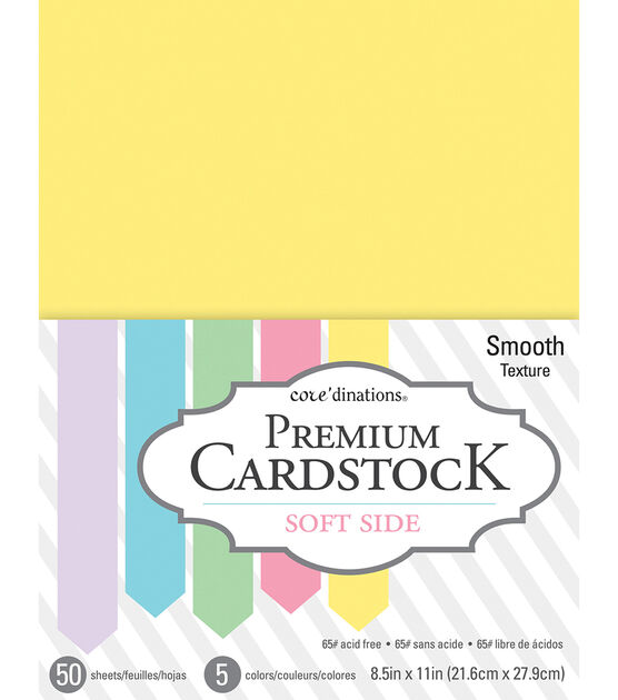 Core'dinations Value Pack Smooth Cardstock 8.5"X11" Soft Side