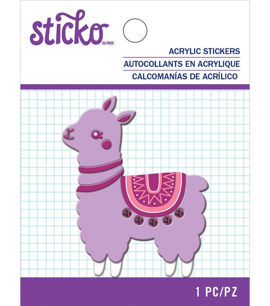 Sticko Llama Acrylic Stickers