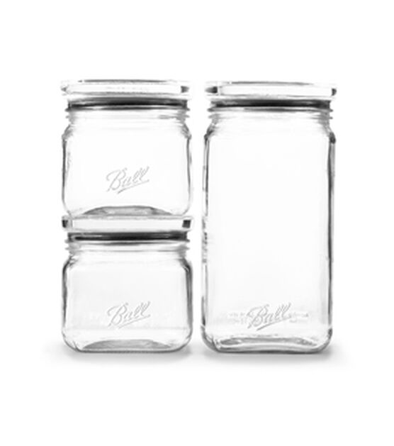 Stock Your Home Half Gallon Clear Plastic Jars with Lids (2 Pack) 64 oz  Wide Mouth Large Jar with Lid, Big Container for Candy, Cookies, Arts 