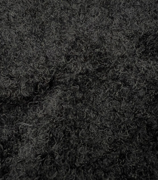 Black Poodle Knit Fabric, , hi-res, image 2