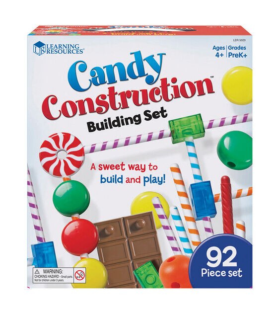 Learning Resources 7" Candy Construction Building Set 92ct, , hi-res, image 2