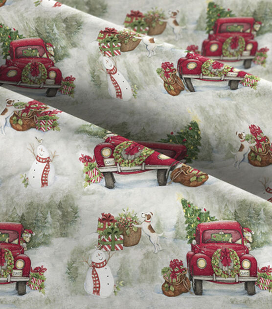 Springs Creative Country Drive Christmas Cotton Fabric, , hi-res, image 3