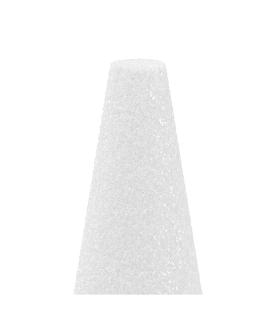 12 Pack  8” White Styrofoam Foam Cone