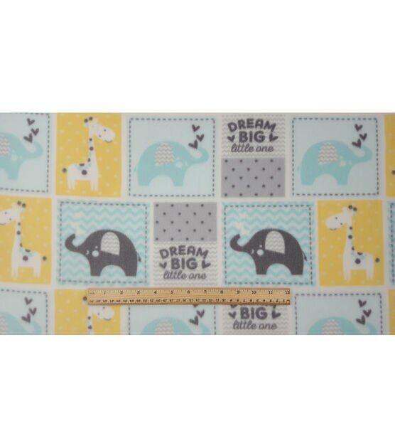 Dream Big Patch Nursery Fleece Fabric, , hi-res, image 2