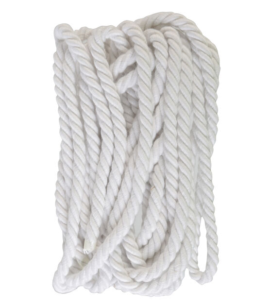 Wrights 1/4 Twist Rope Poly 6 yds Matte White - Upholstery Notions - Sewing Supplies - JOANN Fabric and Craft Stores