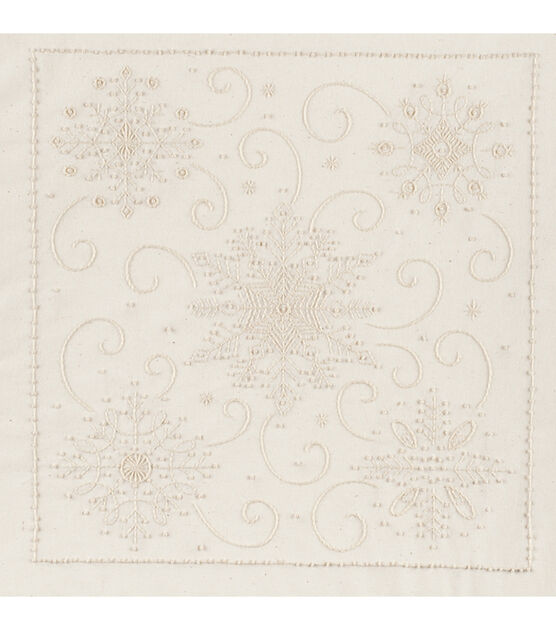 Janlynn 11" x 14" Snowflakes Candlewicking Embroidery Kit