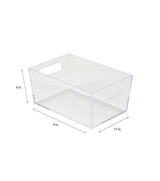 Simplify 9" Clear Storage Bin, , hi-res, image 3