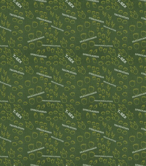 Dino Footprints Super Snuggle Flannel Fabric