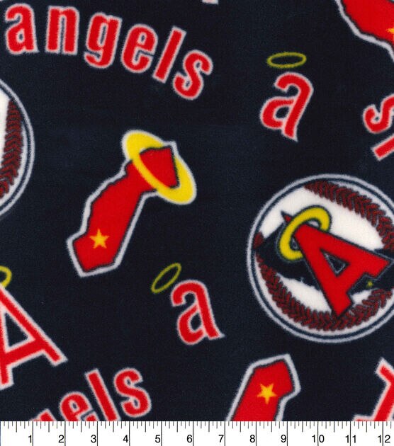 Fabric Traditions Los Angeles Angels Fleece Fabric Cooperstown