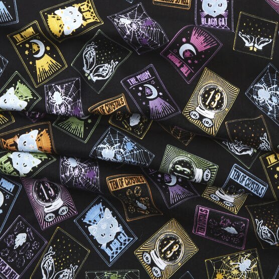 Tarot Cards Interlock Knit Fabric by POP!, , hi-res, image 2
