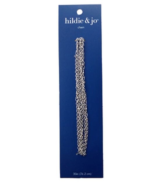 30" Oxidized Silver Connector Link Chain by hildie & jo