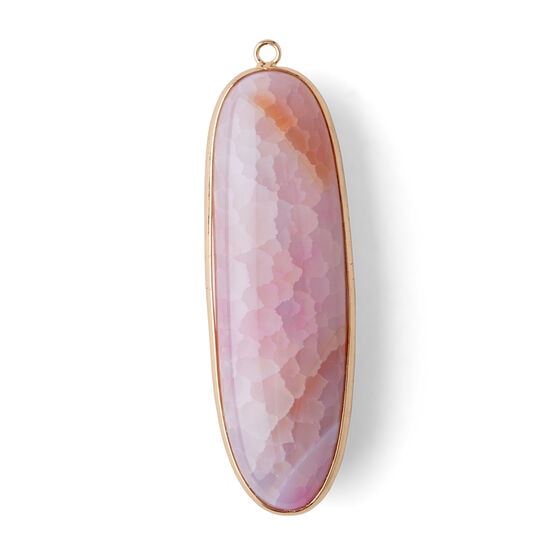 Pink Stone Pendant by hildie & jo, , hi-res, image 2