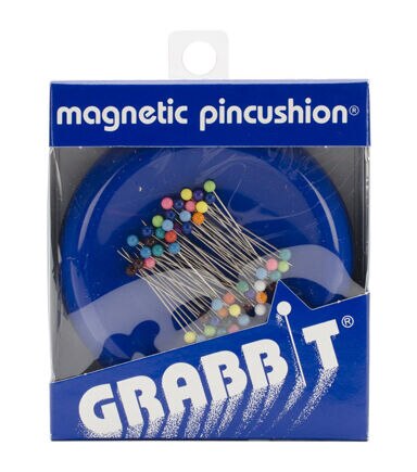 Paper Clips Thumbtacks Magnetic Pin Cushion with Drawer and 80 Pieces Head Quilting Pins Magnet Pin Holder Cushions Magnetic Sewing Pincushion for Quilting Sewing Screws 