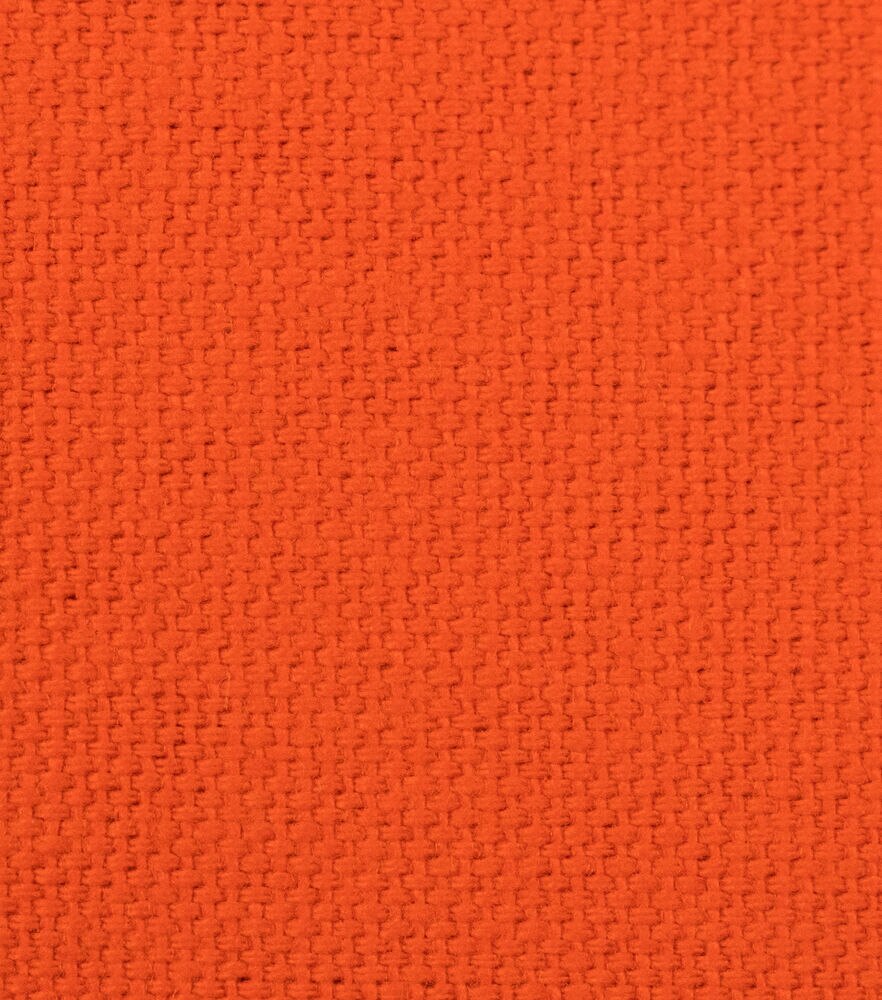 Duck Canvas Fabric, Orange, swatch