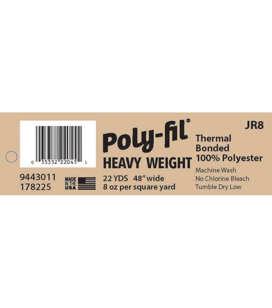 Fairfield Heavy Weight Bonded 100% Polyester Batting 8oz 48", , hi-res, image 2