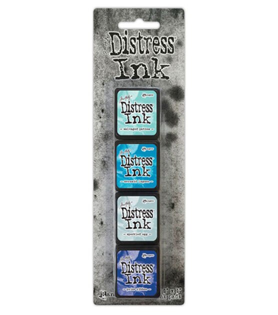 Tim Holtz 4ct Blue Distress Mini Ink Pads