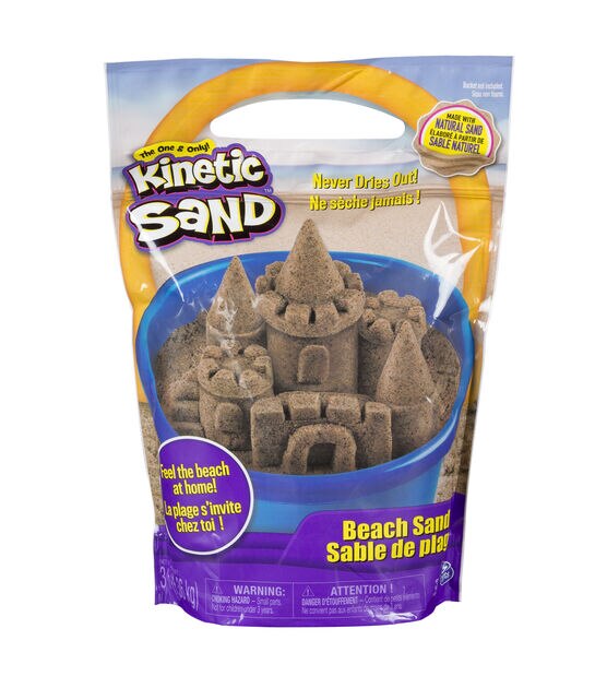 Kinetic Sand 48oz Natural Brown Beach Sand, , hi-res, image 2