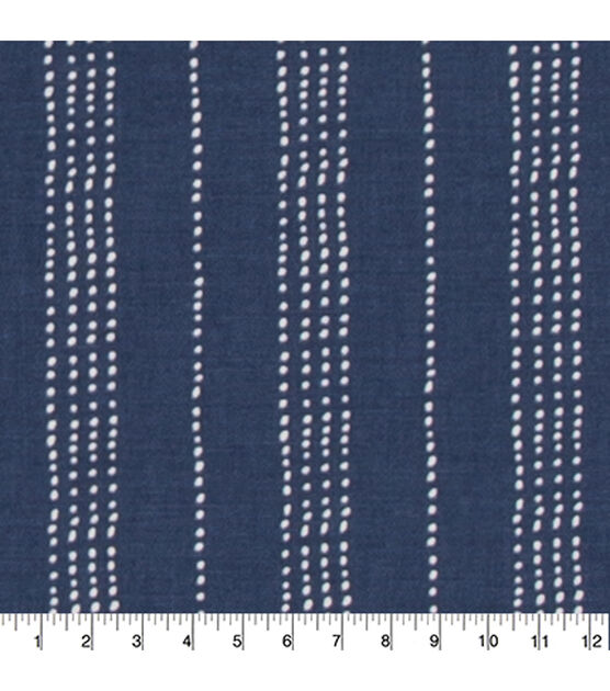 Nate Berkus Multi Purpose Decor Fabric 54" Dark Blue Litton Stripe Paramount