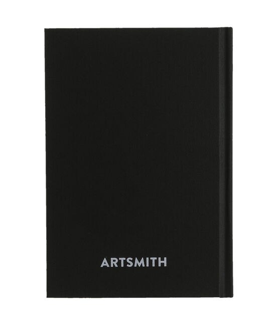 5.5" x 8" Black Hardbound Sketchbook by Artsmith, , hi-res, image 3