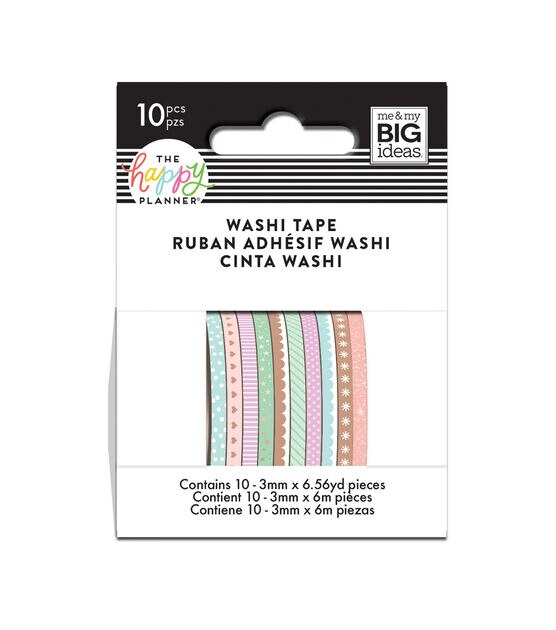 Happy Planner 10 Roll Pastel Washi Tape