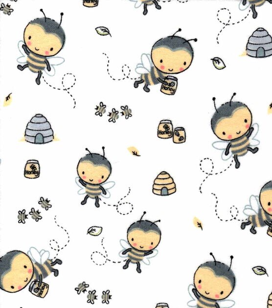 Bee Hive Nursery Flannel Fabric