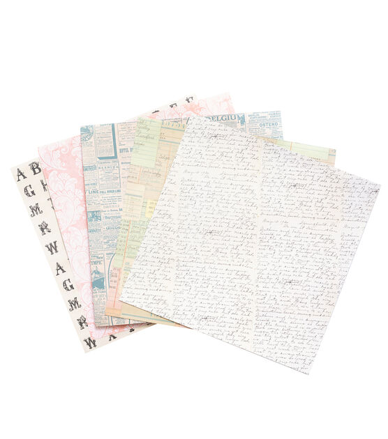180 Sheet 12" x 12" Heirloom Cardstock Paper Pack by Park Lane, , hi-res, image 2