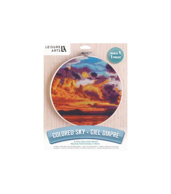 Leisure Arts 8" Colored Sky Cross Stitch Kit